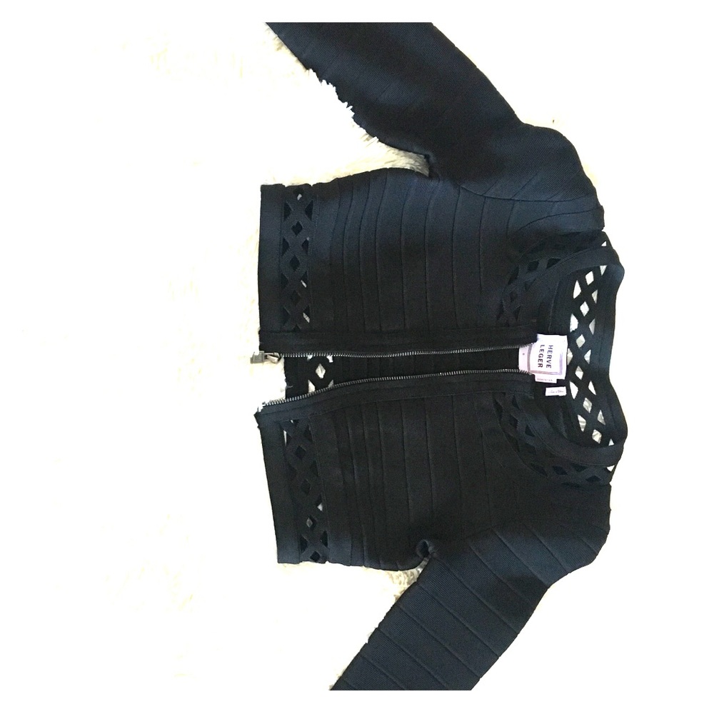 Herve Leger bandage two piece set black skirt